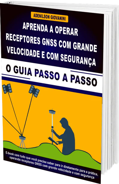 Equipamento receptor GNSS em campo 