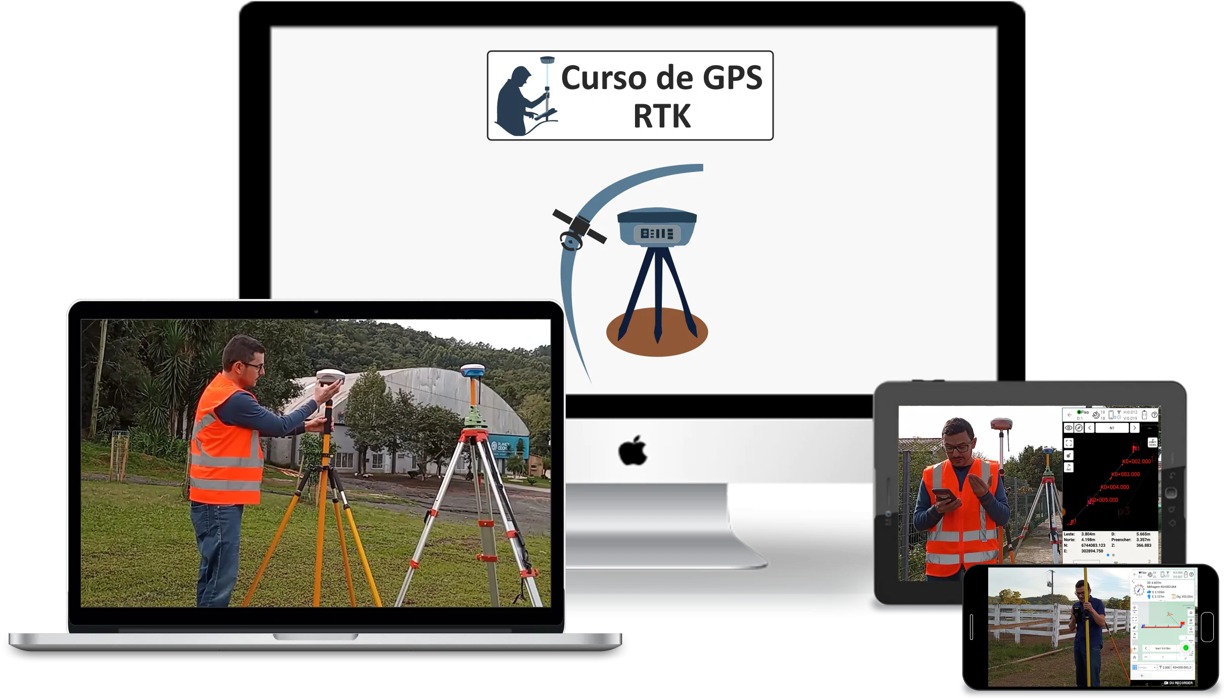 Curso de Operador de Receptores GNSS: RTK, PPK e posicionamento de alta precisão