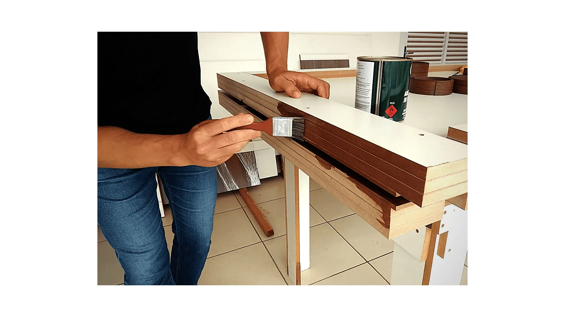 Ajustes finos de prumo e esquadro