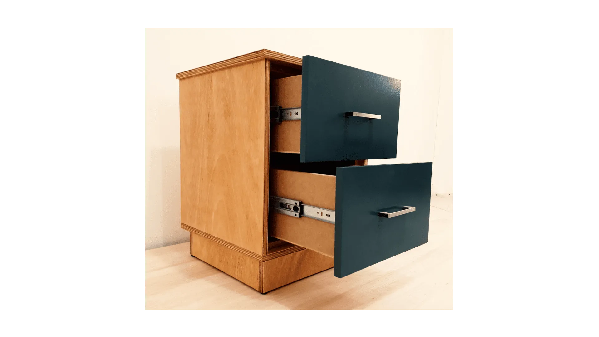 Detalhe de projeto em MDF com acabamento